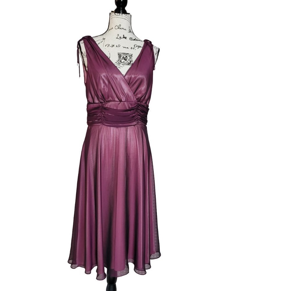 Patra Plum Midi Dress - Size 10
